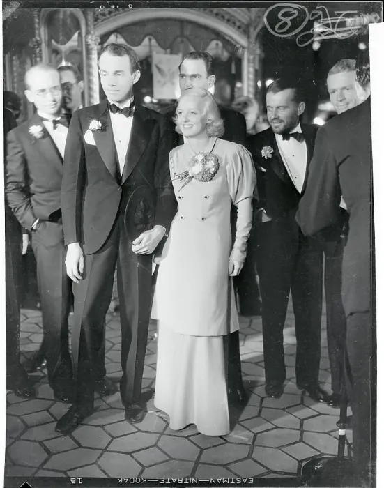 Framed Print : Actress Bette Davis Posing With Her Gentlemen Admirers