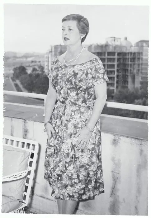 Framed Print : Actress Bette Davis Taking a Break on Terrace