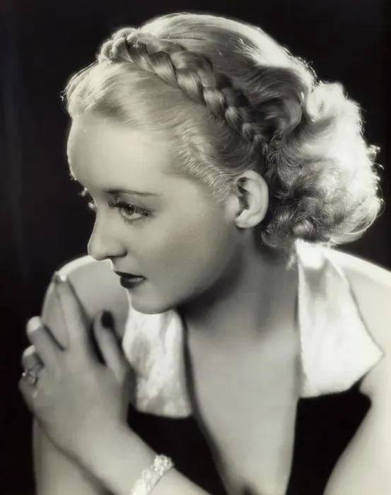Framed Print : Actress Bette Davis Wearing Hairstyle by Percy Westmore