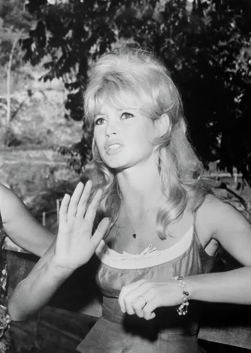 Framed Print : Actress Brigitte Bardot at Press Conference Framed Print : Actress Brigitte Bardot at Press Conference
