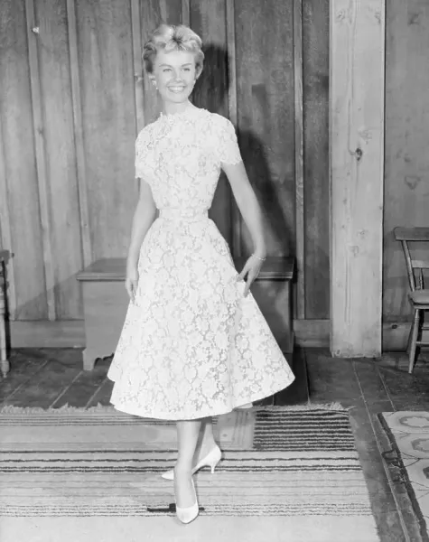 Doris Day in Floral Lace Dress Print. Art Prints, Posters & Puzzles from  Fine Art Storehouse