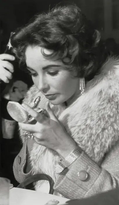 Framed Print : Actress Elizabeth Taylor Applying Lipstick Framed Print : Actress Elizabeth Taylor Applying Lipstick
