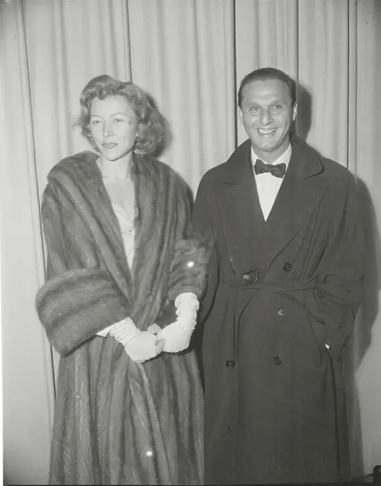 Framed Print : Actress Gloria Grahame and Date Arriving for the Academy Awards Framed Print : Actress Gloria Grahame and Date Arriving for the Academy Awards
