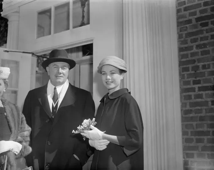 Framed Print : Actress Grace Kelly Posing With Her Father John B. Kelly Framed Print : Actress Grace Kelly Posing With Her Father John B. Kelly