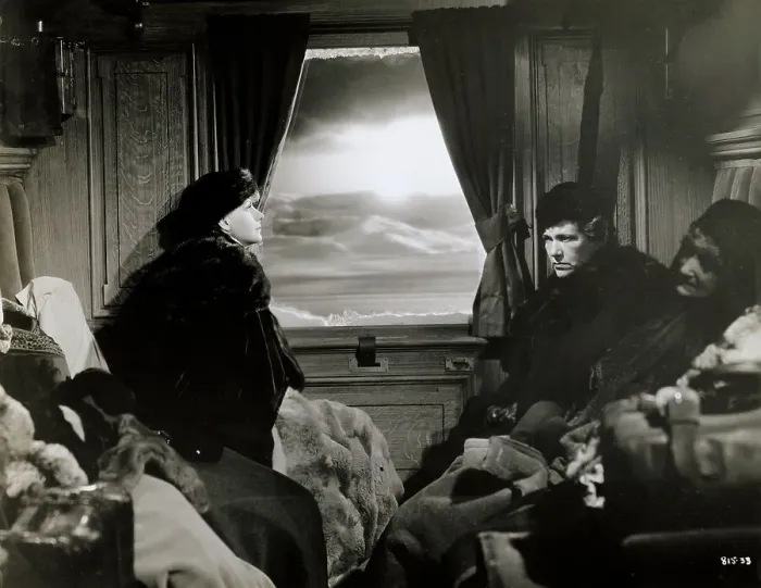 Framed Print : Actress Greta Garbo and Costars in Train Scene of Anna Karenina