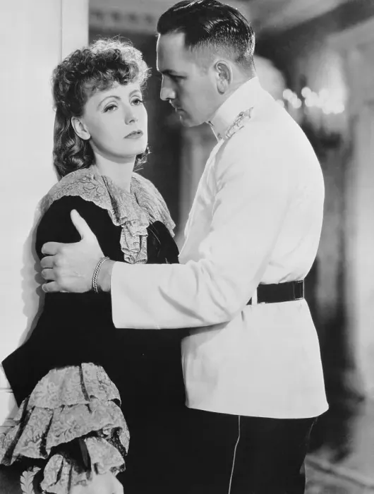 Framed Print : Actress Greta Garbo in Scene with Actor Fredric March Framed Print : Actress Greta Garbo in Scene with Actor Fredric March