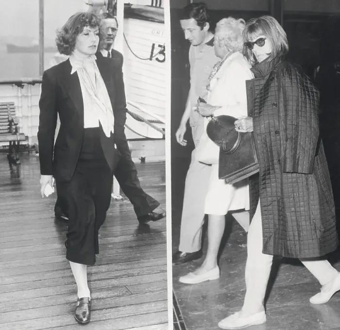 Framed Print : Actress Greta Garbo Strolling to Meet Reporters Framed Print : Actress Greta Garbo Strolling to Meet Reporters