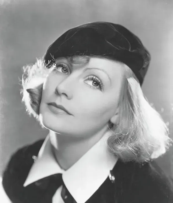 Framed Print : Actress Greta Garbo Wearing Black Beret