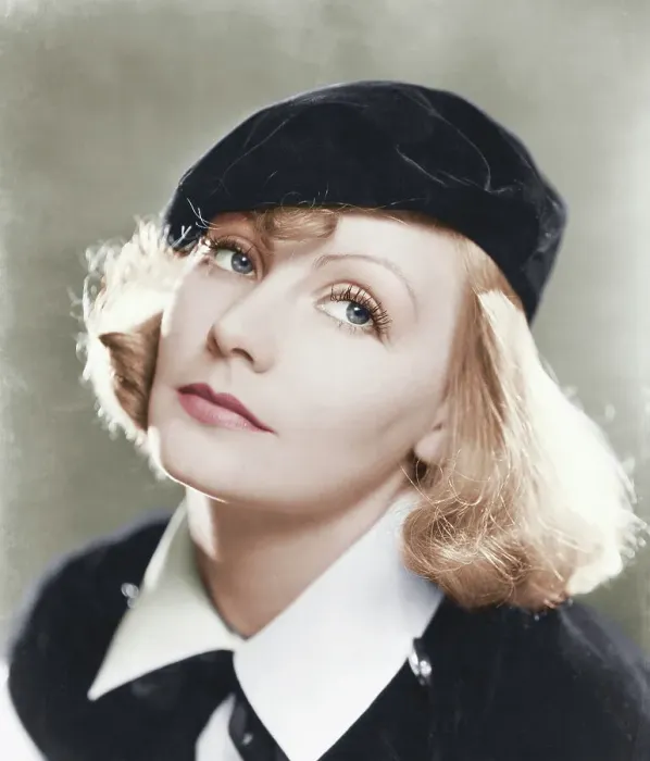 Framed Print : Actress Greta Garbo Wearing Black Beret Framed Print : Actress Greta Garbo Wearing Black Beret