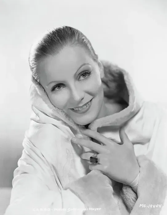 Framed Print : Actress Greta Garbo Wearing White with Pulled Back Hairstyle Framed Print : Actress Greta Garbo Wearing White with Pulled Back Hairstyle