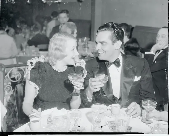 Framed Print : Actress Greta Nissen and Husband Weldon Heyburn Dining Framed Print : Actress Greta Nissen and Husband Weldon Heyburn Dining