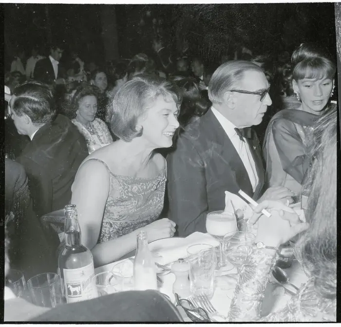 Framed Print : Actress Ingrid Bergman Sitting at Table at Nightclub Event Framed Print : Actress Ingrid Bergman Sitting at Table at Nightclub Event