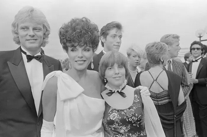 Framed Print : Actress Joan Collins Arriving at Emmy Awards Framed Print : Actress Joan Collins Arriving at Emmy Awards