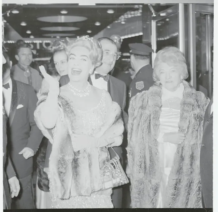 Framed Print : Actress Joan Crawford Acknowledging Premiere Crowd Framed Print : Actress Joan Crawford Acknowledging Premiere Crowd
