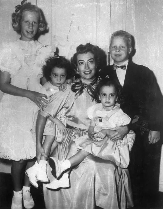 Framed Print : Actress Joan Crawford and Her Family Framed Print : Actress Joan Crawford and Her Family