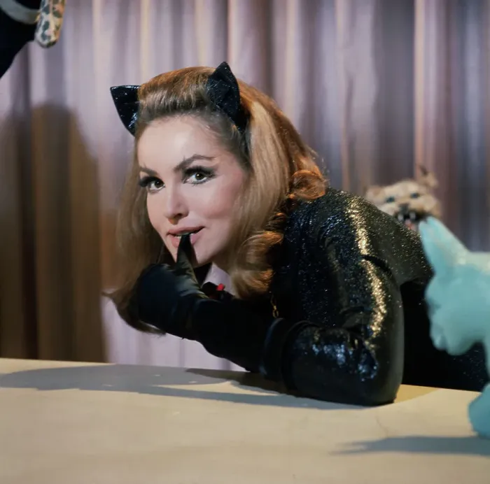 Framed Print : Actress Julie Newmar Posing as Catwoman of the Series Batman Framed Print : Actress Julie Newmar Posing as Catwoman of the Series Batman