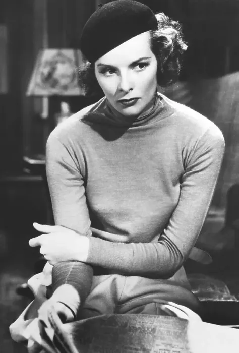 Framed Print : Actress Katharine Hepburn Wearing Beret Framed Print : Actress Katharine Hepburn Wearing Beret