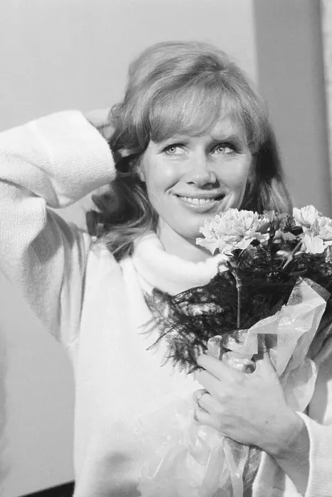 Framed Print : Actress Liv Ullmann Holds Carnations Framed Print : Actress Liv Ullmann Holds Carnations