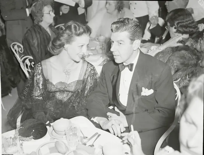 Framed Print : Actress Loretta Young and Tom Lewis at War Relief Party Framed Print : Actress Loretta Young and Tom Lewis at War Relief Party