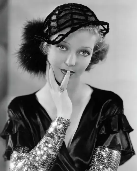 Framed Print : Actress Loretta Young Wearing Sequined Sleeved Dress Framed Print : Actress Loretta Young Wearing Sequined Sleeved Dress