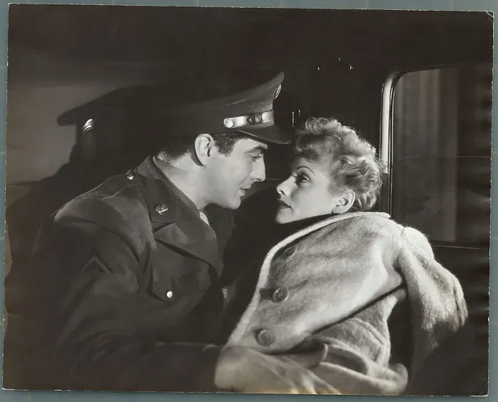 Framed Print : Actress Lucille Ball With Victor Mature During Intimate Scene Framed Print : Actress Lucille Ball With Victor Mature During Intimate Scene