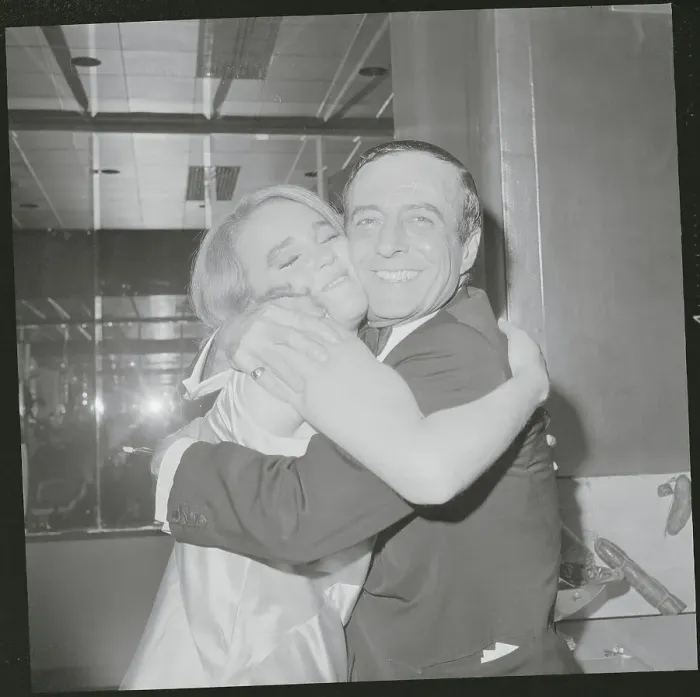 Framed Print : Actress Madeline Kahn Hugging Leonard Sillman Framed Print : Actress Madeline Kahn Hugging Leonard Sillman