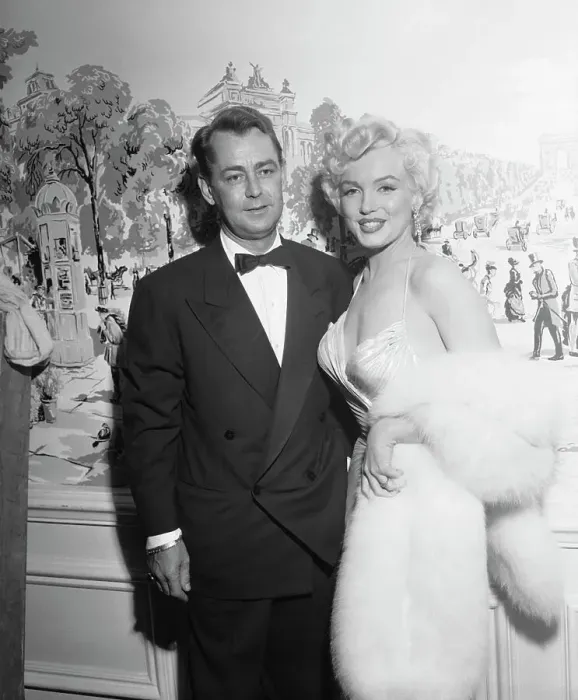 Framed Print : Actress Marilyn Monroe and Alan Ladd Framed Print : Actress Marilyn Monroe and Alan Ladd