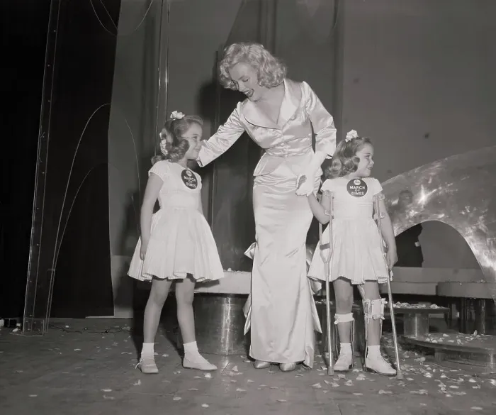 Framed Print : Actress Marilyn Monroe Attending March of Dimes Fashion Show