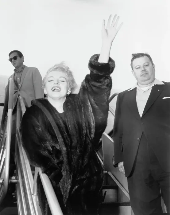 Framed Print : Actress Marilyn Monroe Waving to Crowd Framed Print : Actress Marilyn Monroe Waving to Crowd
