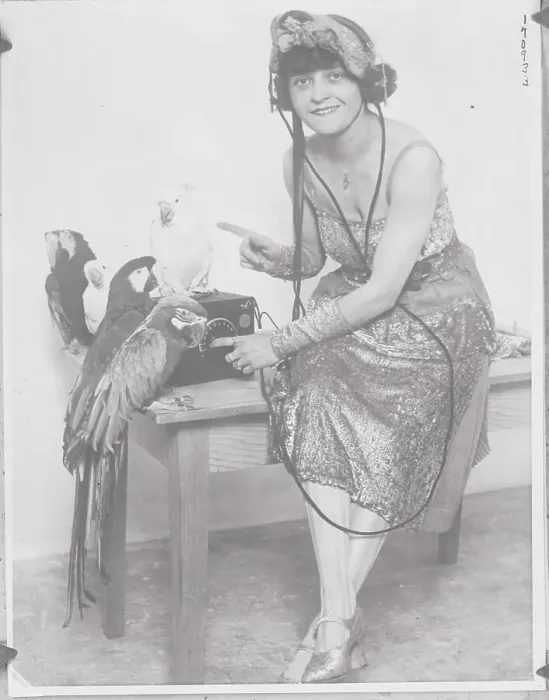 Framed Print : Actress Marion Merle with Birds Framed Print : Actress Marion Merle with Birds