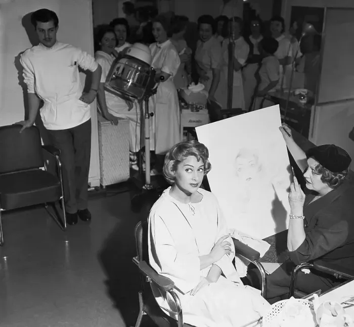 Framed Print : Actress Martine Carol Being Sketched Framed Print : Actress Martine Carol Being Sketched