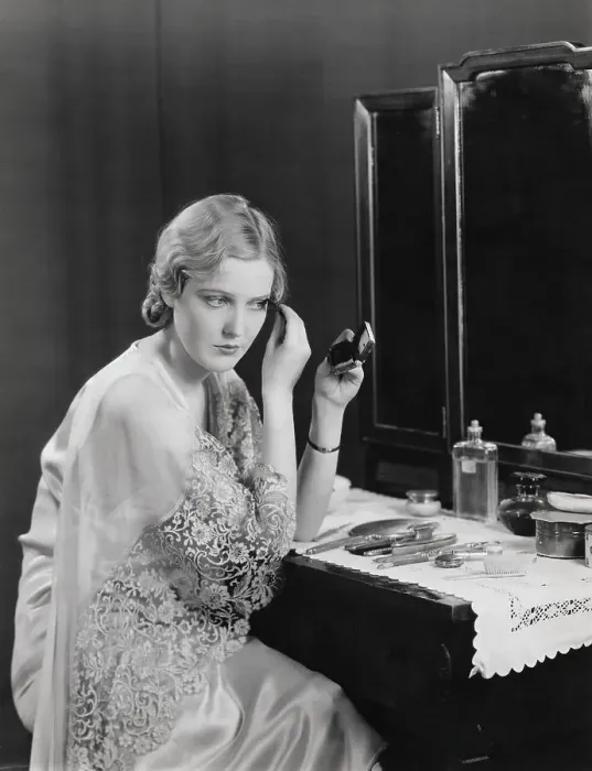 Framed Print : Actress Miriam Seegar at Vanity Table Framed Print : Actress Miriam Seegar at Vanity Table