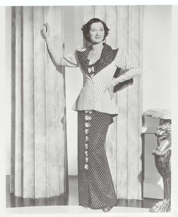 Framed Print : Actress Rosalind Russell Posing in Long Dress