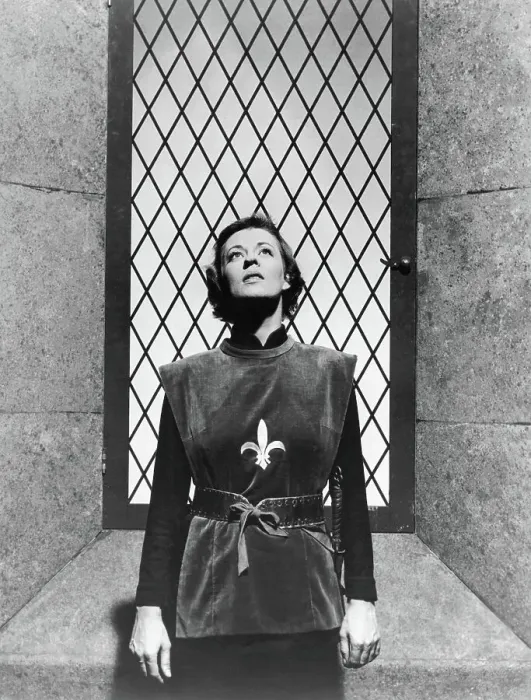 Framed Print : Actress Uta Hagen in as Joan of Arc Framed Print : Actress Uta Hagen in as Joan of Arc