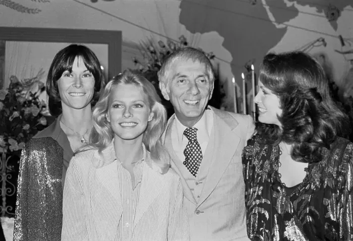 Framed Print : Actresses with Aaron Spelling Framed Print : Actresses with Aaron Spelling