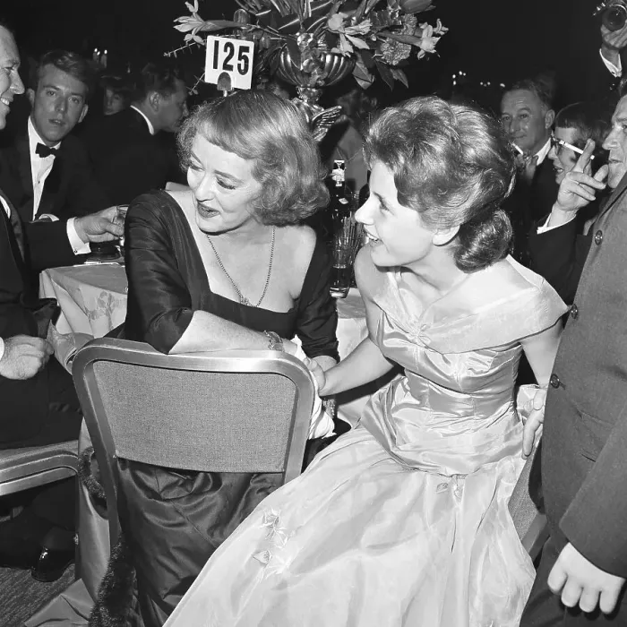 Framed Print : Actresses Bette Davis and Patty Duke Sitting Together at Award Event Framed Print : Actresses Bette Davis and Patty Duke Sitting Together at Award Event