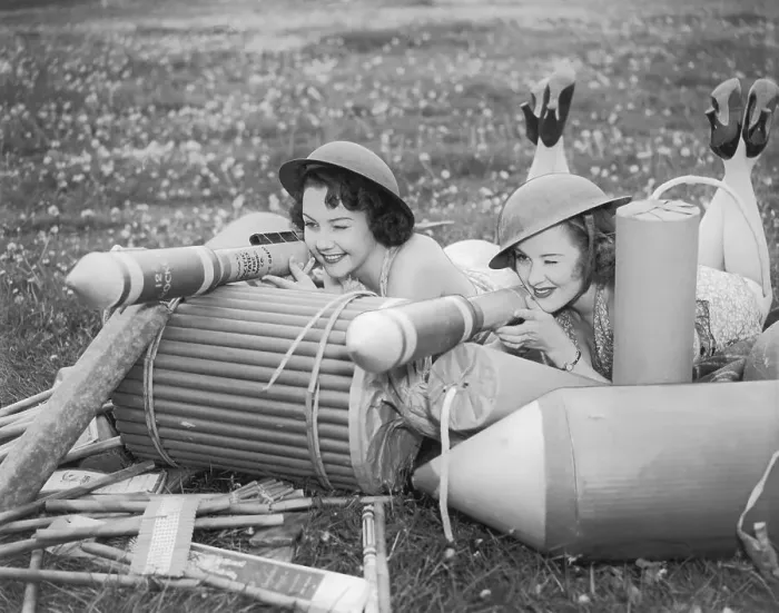 Framed Print : Actresses Playing with Fireworks Framed Print : Actresses Playing with Fireworks