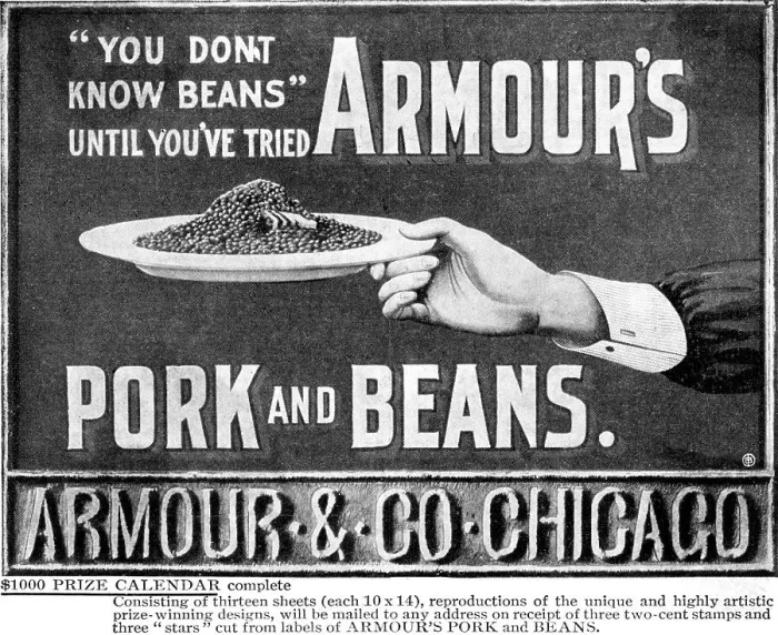 Framed Print : Advertisement for Armour's Pork and Beans Framed Print : Advertisement for Armour's Pork and Beans