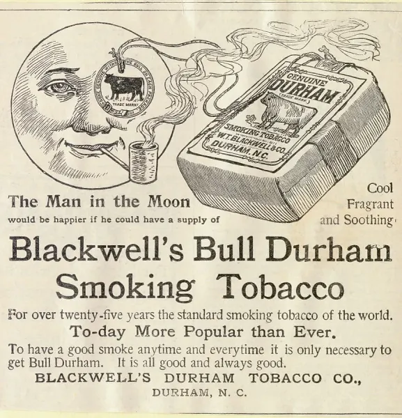 bull durham tobacco Blackwell's Bull Durham Tobacco Print Advertisement 1900s. Art Prints,  Posters & Puzzles from Fine Art Storehouse