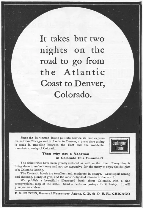 Framed Print : Ad For CB&Q Railroad Framed Print : Ad For CB&Q Railroad
