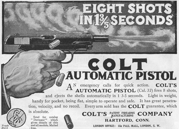 Framed Print : Ad For Colt Pistols Framed Print : Ad For Colt Pistols