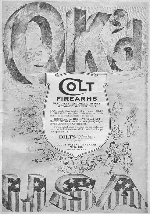 Framed Print : Ad For Colt Pistols Framed Print : Ad For Colt Pistols
