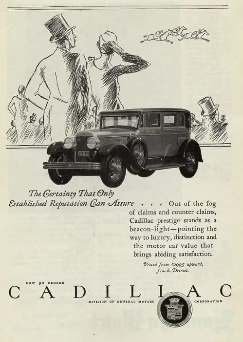Framed Print : Advertisement for Early Cadillac Framed Print : Advertisement for Early Cadillac