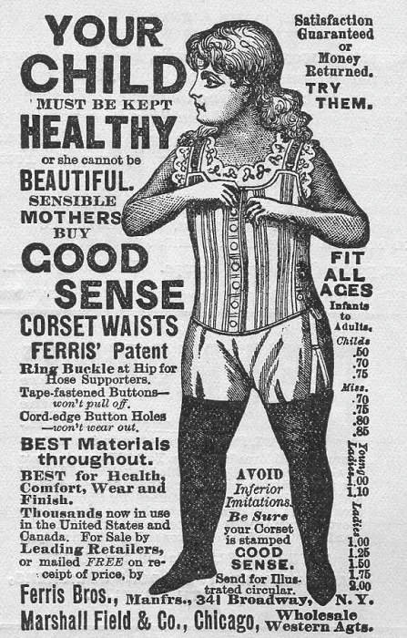 Framed Print : Ad For Ferris Corsets Framed Print : Ad For Ferris Corsets