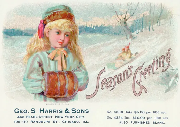 Framed Print : Advertisement For Greeting Cards Framed Print : Advertisement For Greeting Cards