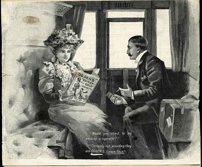 Framed Print : Advertisement For Guinea Gold Cigarettes Framed Print : Advertisement For Guinea Gold Cigarettes