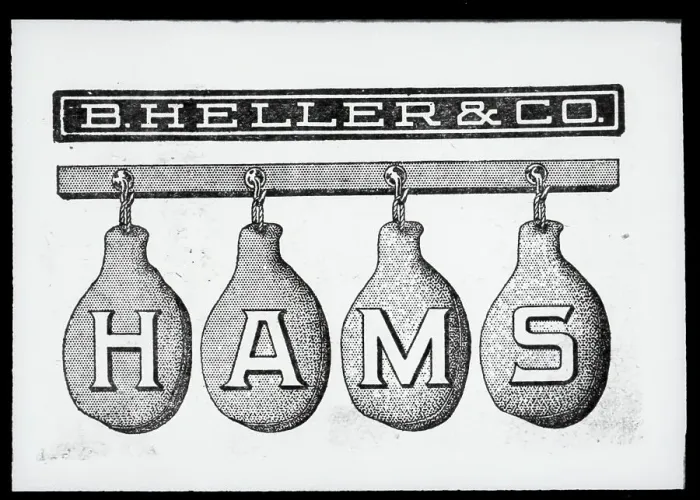 Framed Print : Advertisement For Hams