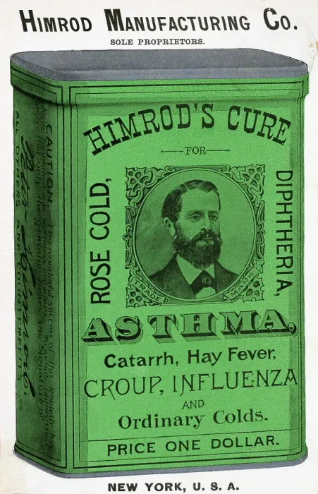 Framed Print : Advertisement For Himrod's Medical Cure Framed Print : Advertisement For Himrod's Medical Cure