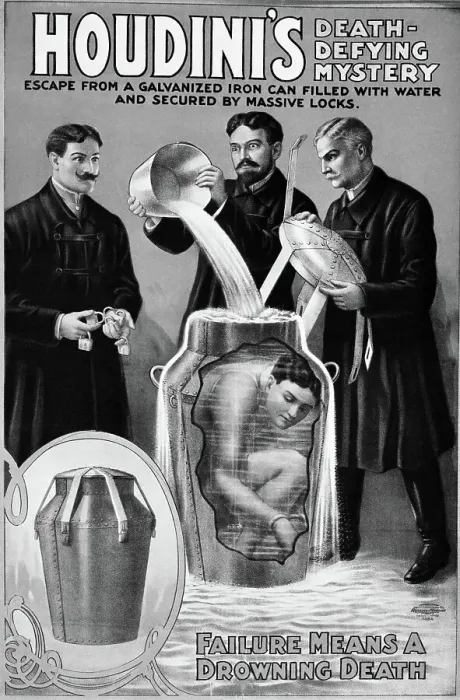 Framed Print : Advertisement For Houdini Show Framed Print : Advertisement For Houdini Show