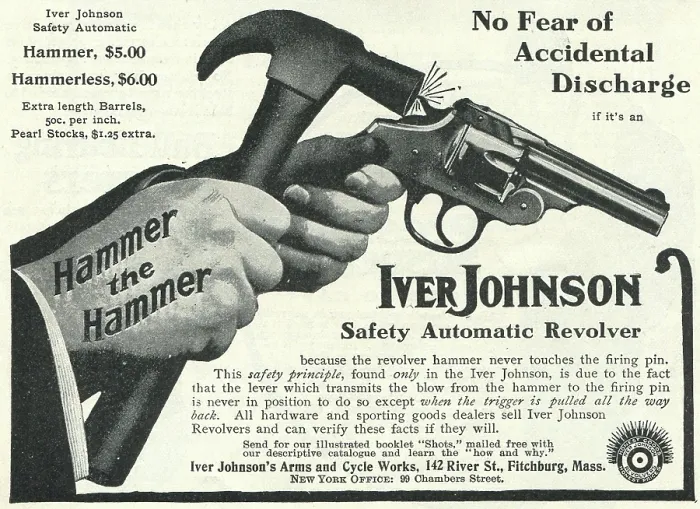 Framed Print : Ad For Iver Johnson Automatic Revolver Framed Print : Ad For Iver Johnson Automatic Revolver
